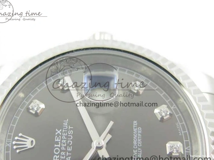 0506 DateJust 126334 SS Noob 1:1 904L Best Edition Gray Dial Diamond on Oyster Bracelet A MultiPurpose 3167